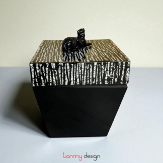 Hộp chậu sơn mài to